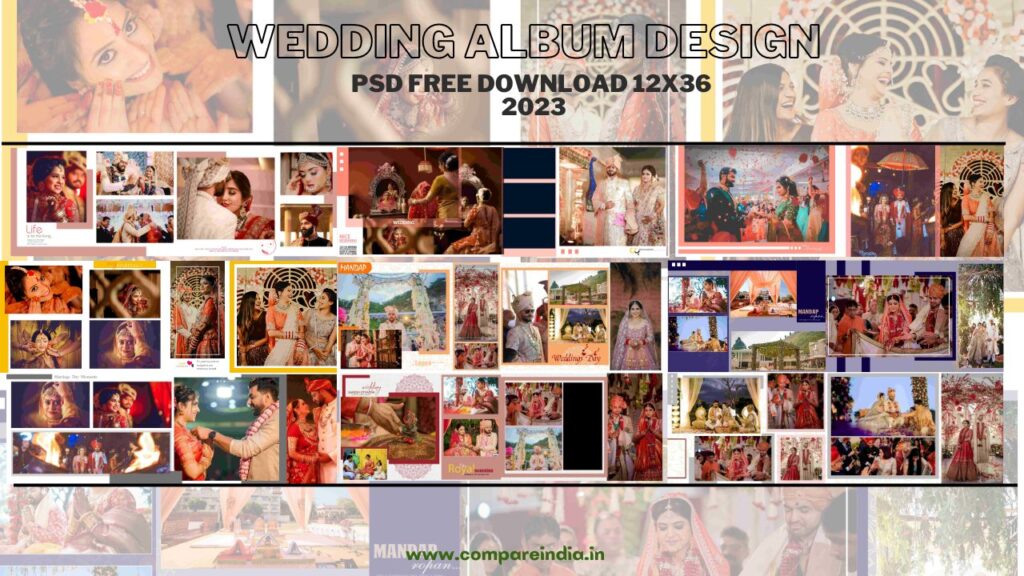 Wedding album design psd free download 12x36 2023